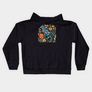 A Chameleon Scandinavian Art Kids Hoodie